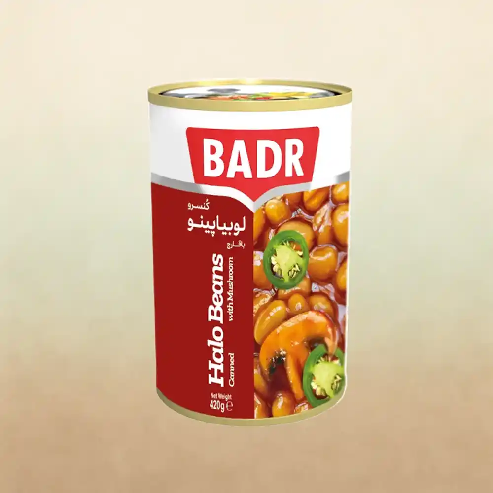 لوبیا پینو با قارچ Wachtelbohnen mit Jalapeño und Pilzen 420 g – Bild 1