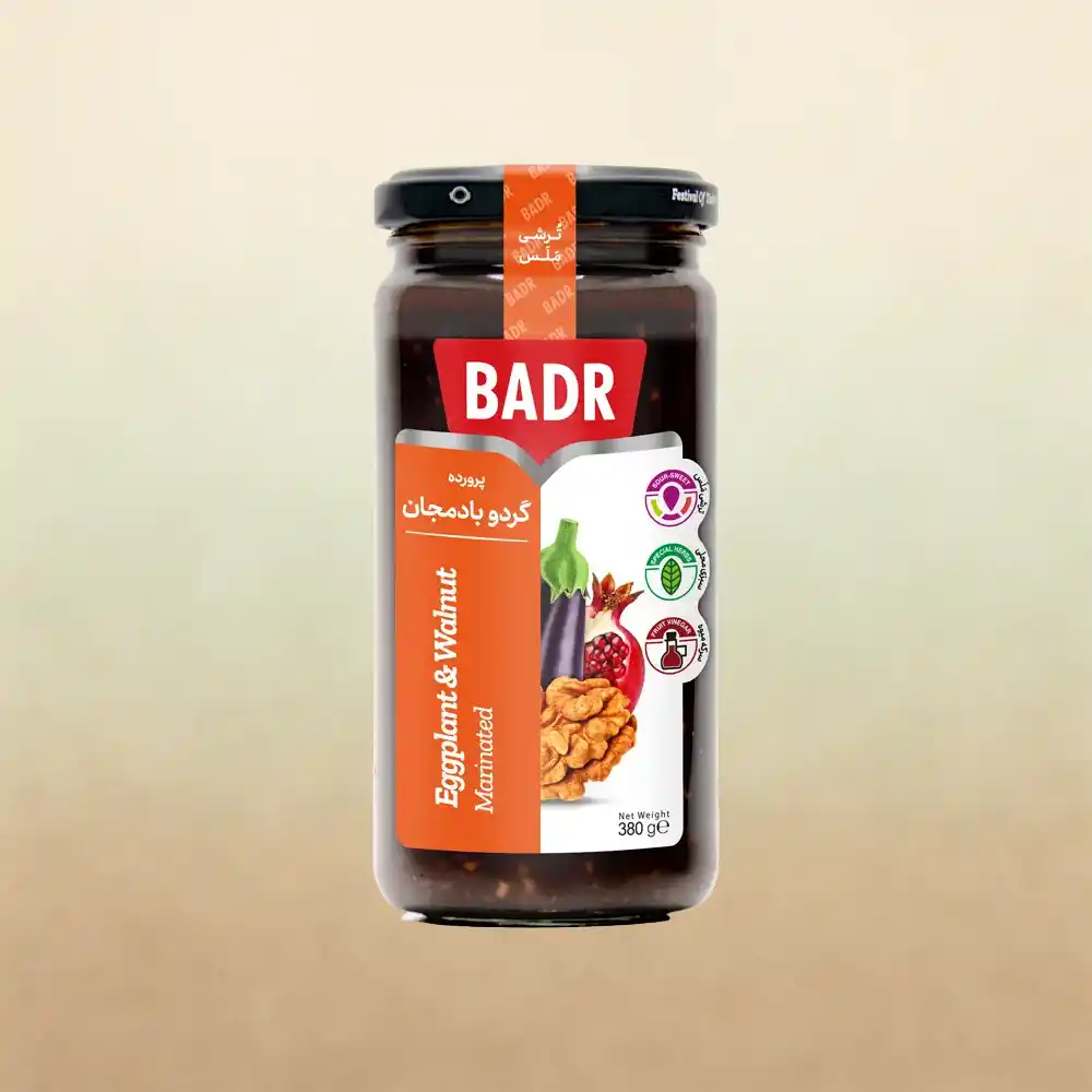 گردو بادمجان370 Eingelegte Auberginen mit Walnüssen 380 g – Bild 1